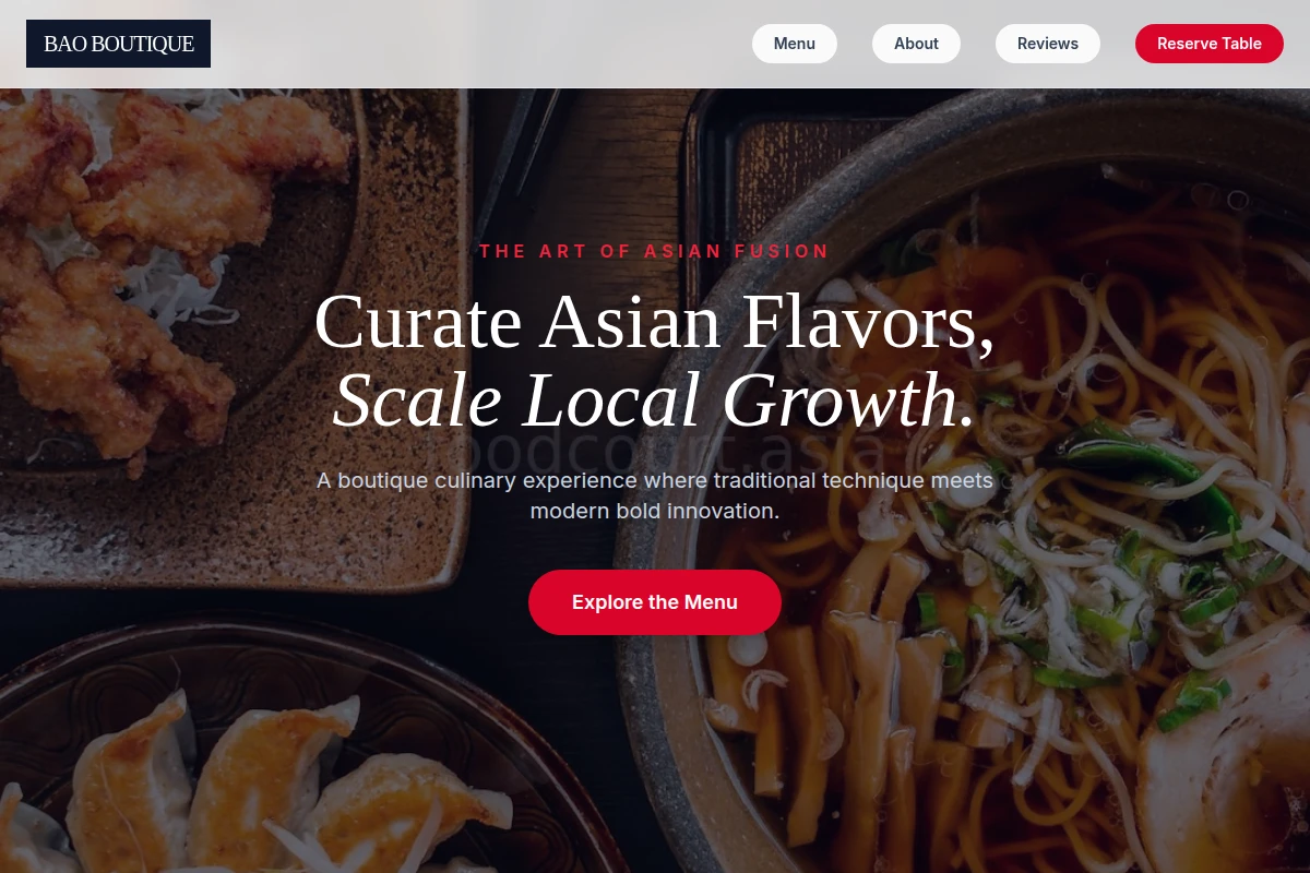 Bao Boutique Asian Fusion Food