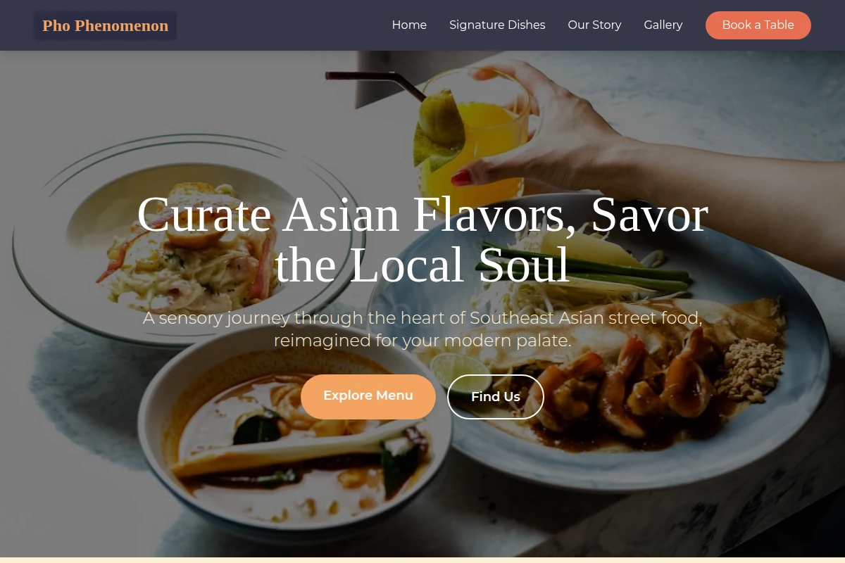 Pho Phenomenon Asian Fusion Food